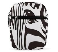 Qjjinxior Bolso bandolera de caballo negro, bolso pequeño multiusos para el trabajo, negocios, viajes, Zebra Stripes, Talla única