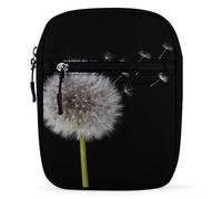 Qjjinxior Bolso bandolera de gato naranja, bolso pequeño multiusos para el trabajo, negocios, viajes, Semillas de diente de león, Talla única