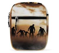 Qjjinxior Bolso bandolera de zorro de dibujos animados, bolso pequeño multiusos para el trabajo, negocios, viajes, Zombies Dead Men Walking Body at Night, Talla única