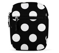 Qjjinxior Bolso bandolera Zombies Dead Men Walking Body at Night Bandolera multiusos pequeña para trabajo, negocios, viajes, negro (lunares), Talla única