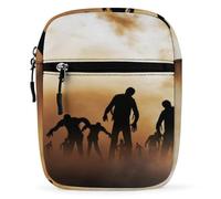 Qjjinxior Bolso bandolera Zombies Dead Men Walking Body at Night Bandolera multiusos pequeña para trabajo, negocios, viajes, Zombies Dead Men Walking Body at Night, Talla única