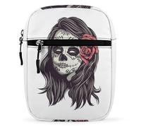 Qjjinxior Bolso bandolera Zombies Dead Men Walking Body at Night Bandolera multiusos pequeña para trabajo, negocios, viajes, Princesa de calavera, Talla única