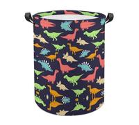 Qjjinxior Cesta para la colada, cesta de lavandería Monster Dinosaur con asa
