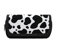 Qjjinxior Estuche de doble capa, huesos coloridos y bolsa de papelería utilizada como estuche para lápices, estampado de vaca, Talla única, Estuche para lápices