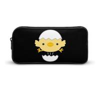 Qjjinxior Estuche para lápices, bolsa de papelería de unicornio arcoíris, bolsa de viaje de negocios o caja de herramientas pequeña, bolsa de maquillaje para niñas, Pollito de cáscara de, 22*12*5cm