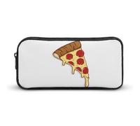 Qjjinxior Estuche para lápices, bolsa de papelería de unicornio arcoíris, bolsa de viaje de negocios o caja de herramientas pequeña, bolsa de maquillaje para niñas, Pizza, 22*12*5cm, Estuche para