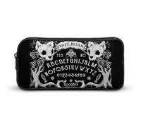Qjjinxior Estuche para lápices, bolsa de papelería del Día de la Muerte, bolsa de viaje de negocios o caja de herramientas pequeña, bolsa de maquillaje para niñas, Tablero de bruja con cabeza de