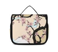 Qjjinxior Fuji Mountain Cherry Tree - Neceser para colgar en Japón, neceser para viajes, negocios, vacaciones