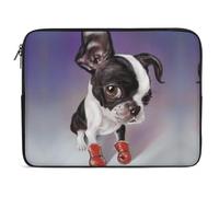 Qjjinxior Funda para portátil de 15 pulgadas, funda para portátil Boxing Boston Terrier