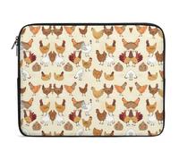 Qjjinxior Funda para portátil de 17 pulgadas, funda para portátil A Brood of Chickens
