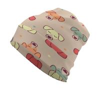 Qjjinxior Gorro de punto, gorro con patrón de pingüino, gorro para correr, ciclismo, deportes al aire libre, Lindo Jack Russell Terrier, Talla única