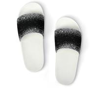 Qjjinxior Pantuflas antideslizantes, deslizadores plateados brillantes con purpurina para hombres y mujeres, toboganes de ducha, Blanco Estilo 5, 37 1/3 EU