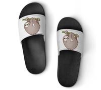 Qjjinxior Pantuflas antideslizantes, Zombies Dead Men Walking Body at Night Sliders para hombres y mujeres, toboganes de ducha, Estilo negro, 38 2/3 EU
