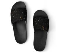 Qjjinxior Pantuflas antideslizantes, Zombies Dead Men Walking Body at Night Sliders para hombres y mujeres, toboganes de ducha, Estilo negro 5, 42 2/3 EU