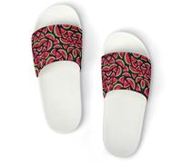 Qjjinxior Pantuflas antideslizantes, Zombies Dead Men Walking Body at Night Sliders para hombres y mujeres, toboganes de ducha, Blanco Estilo 4, 37 1/3 EU
