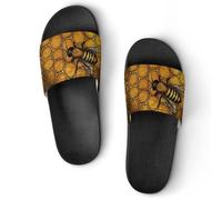 Qjjinxior Pantuflas antideslizantes, Zombies Dead Men Walking Body at Night Sliders para hombres y mujeres, toboganes de ducha, Estilo negro 3, 39 EU