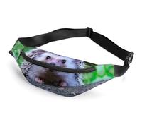 Qjjinxior Riñonera ajustable Zombies Dead Men Walking Body at Night para correr, caminar, senderismo, Lindo erizo, 36*15cm