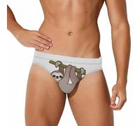 Qjjinxior Traje de baño para hombre, Antelope Canyon, pantalones cortos deportivos, ropa interior sexy para verano, surf, playa, 111Cute Sloth, M