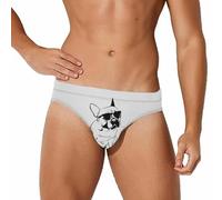 Qjjinxior Traje de baño para hombre, traje de baño de matemáticas lineales, educación matemática, pantalones cortos deportivos, ropa interior sexy para verano, surf, playa, Bulldog francés, 3XL