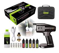 QJJML Kit para Ahumar Cócteles con Líquido De Burbujas Y Aceite Esencial, Pistola De Burbujas Ahumada De Mano, Máquina De Burbujas De Cocina Molecular con Infusor De Humo