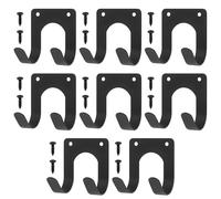 QJKEJI 8 Pcs Gancho Pared, Gancho Bicicleta Pared, Ganchos de Garaje, Ganchos Pared, Gancho Colgadores Pared, Soporte Ganchos de Almacenamiento de Garaje para Colgar Escalera Herramientas de Jardín