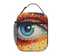 QJKFDHG Eye Candy - Lonchera aislada para hombres y mujeres, lonchera personalizable con estampado completo con correa extraíble, bolsa de gran capacidad con múltiples compartimentos