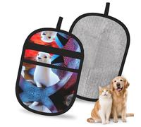 QJKFDHG Ilustración de transfiguración, guantes electrostáticos de hurón para depilación de mascotas, cepillo mágico reutilizable para pelo de perro y gato, removedor de pelo para sofá, alfombra