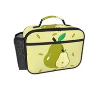 QJKFDHG Pear Nature Scene - Lonchera aislada para hombres y mujeres, lonchera personalizable con estampado completo con correa extraíble, bolsa de gran capacidad con múltiples compartimentos para el