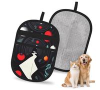 QJKFDHG The path through the dense forest - Guantes electrostáticos para depilación de mascotas, cepillo mágico reutilizable para pelo de perro y gato, removedor de pelo para sofá, alfombra, asiento