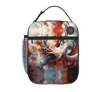 QJKFDHG The Physics of Color - Lonchera aislada para hombres y mujeres, lonchera personalizable con correa extraíble, gran capacidad con múltiples compartimentos