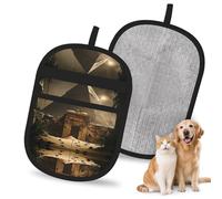 QJKFDHG The Pyramid of the Lost World - Guantes electrostáticos para depilación de mascotas, cepillo mágico reutilizable para pelo de perro y gato, removedor de pelo para sofá, alfombra, asiento de