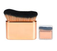 QJKLWV Brocha autobronceadora, cepillo grande para autobronceado, cepillo Kabuki para cuerpo y cara, cepillo de maquillaje corporal para piernas impecables, cepillo de mezcla de brillo bronceador,