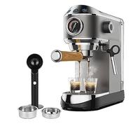 QJRGUY 20 Bar Semi Automatic Powder Coffee Machine, with Milk Steam Frother Wand, for Espresso, Cappuccino, Mocha and Latte