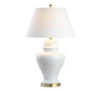 QJRGUY 20" x 20" x 33" Green Ceramic/Wrought Iron Table Lamp - Stylish and