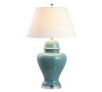 QJRGUY 20" x 20" x 33" Green Ceramic/Wrought Iron Table Lamp - Stylish and