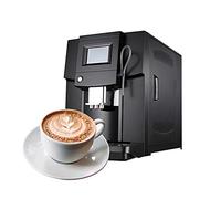 QJRGUY 200W Commercial Automatic Coffee Machine, Espresso Cappuccino Maker, with Independent Milk Froth System, Black