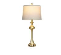 QJRGUY 28.75" Minimalist Table Lamp with Three-Way Touch Control Metal Base, Bedroom and Office Lighting (Silver)