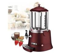 QJRGUY 5L/10L W/Display, Electric Machine Hot Dispenser Warmer(30℃-90℃), for Heating Chocolate Coffee Milk Tea Juice (Red 10L)