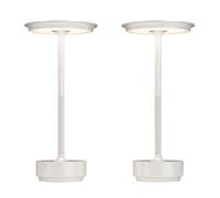 QJRGUY 5x5x11 Inch Rechargeable Cordless Table Lamp with Memory Function - Brown, Silver & Pink (Pink-2)