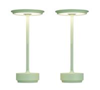 QJRGUY 5x5x11 Inch Rechargeable Cordless Table Lamp with Memory Function - Brown, Silver & Pink (Pink-2)