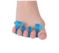 QJRGUY Blue Three-Hole Splitter, Hallux Valgus Corrector, Heavy Overlapped Big Foot Bone Orthosisrepeatable Washable Toenail Dividers