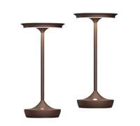 QJRGUY Compact Portable Desk Lamp with Memory Function, Multi-Color Dimming & Waterproof (Gold)