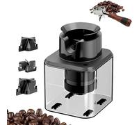 QJRGUY Electric Portafilter Cleaning Machine, 30W Knock Box Coffee Cleaner with 3 Different Shape Brush Head and Anti-False Touch Safety Sensor, 5s Fast Clean for Home, Cafe, Restaurant