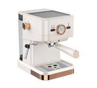 QJRGUY Espresso Machine, Semi-Automatic Retro Coffee Maker with Milk Froth Steam Wand and Bar Pump Pressure, 1.5 Liter Large Capacity Water Tank, Small Home