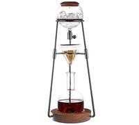 QJRGUY Filtered Creative Siphon Coffee Maker, Luxury Cold Brew with Stainless Steel Stand, Multifunctional Home Decor Flowing