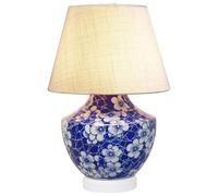 QJRGUY Handmade Blue and White Ceramic Lamp - Country Style Bedside Table Light