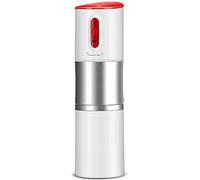 QJRGUY Portable Traveling Cup Grinder Rechargeable Coffee Machine Idle Automatic Shutdown (Red) (White)