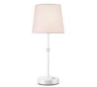 QJRGUY Rechargeable Portable LED Table Lamp, Battery Powered, 3 Levels of Brightness, Home Decoration, Patio, and Restaurant Suitable for Living Room, Dormitory, Office,(White)