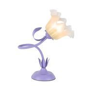 QJRGUY Retro Flower Table 3 Color Temperatures Bedside Lamp - Green & Pink