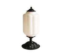 QJRGUY Vintage Glass Touch Table Lamp with Charging Port, Multiple Use Suitable for Bedroom and Living Room (Pink)